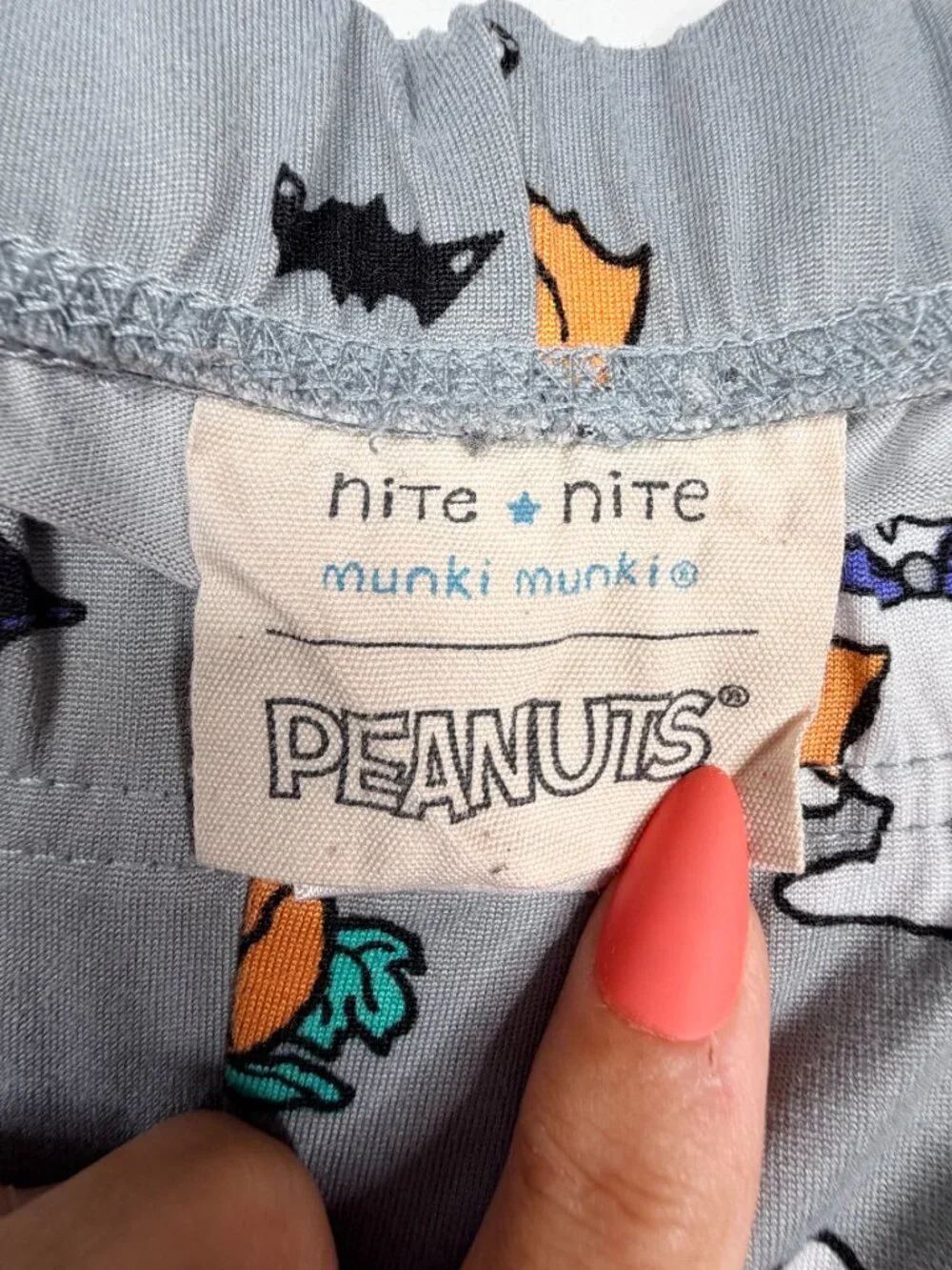 2/$30 Nite Nite by Munki Munki Peanuts Snoopy Halloween Pajama Bottom 2X #A3284